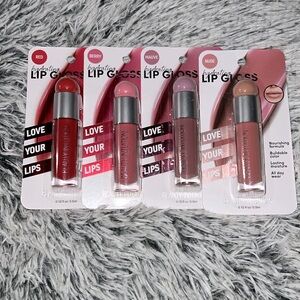 BRAND NEWW SET OF (4) “BEAUTY INTUITION” HYDRATING LIP GLOSSES